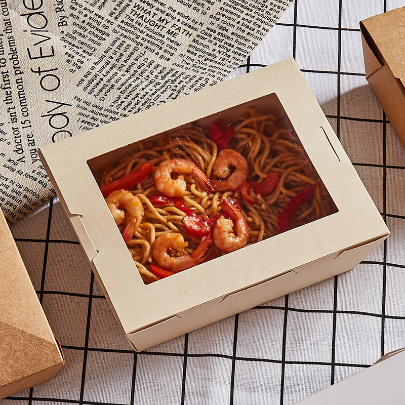 window paper lunch box