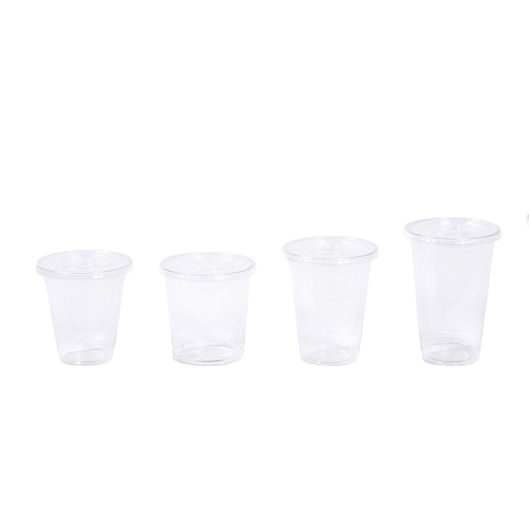 Disposable PET Cold Cups with Lids